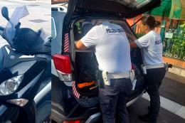 Auto contro scooter, arriva l'elisoccorso